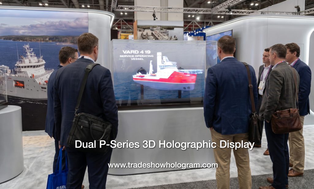 Hologram Rental at a trade show in the USA