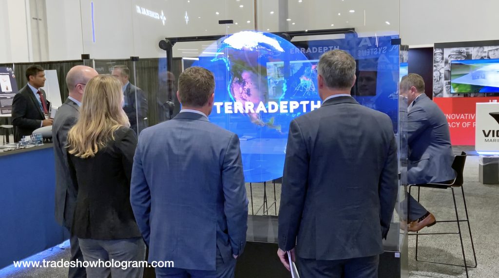 Large Hologram Display at a trade show
