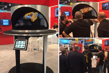 3D Hologram Exhibit at Trade Show Booth
