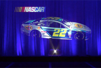 Nascar Hologram Projection at Keynote Speech