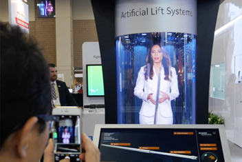 Hologram Virtual Presenter at Trade Show